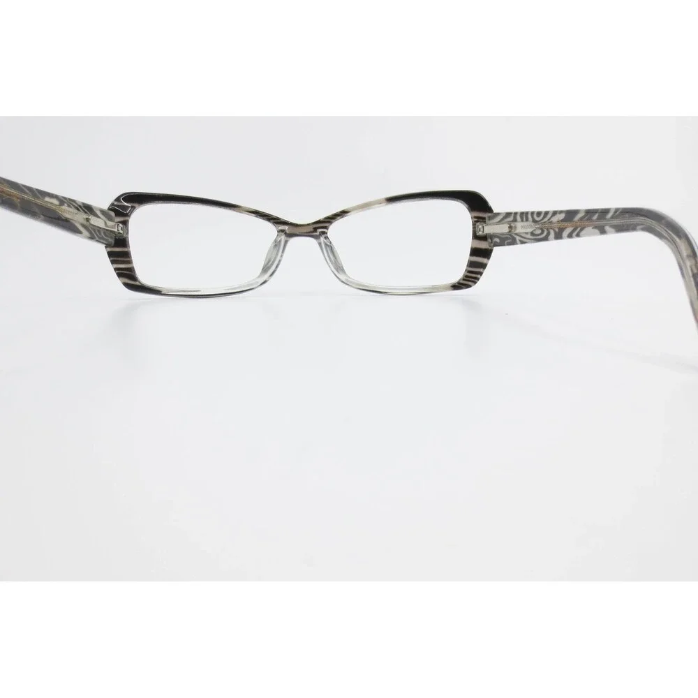 Lulu Guinness L714 Eyeglasses Gray Crystal Cat Eye Frames 52-15-135 Be A Glamour